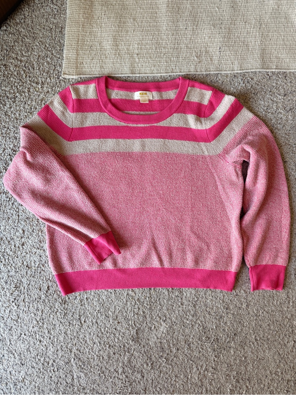 Pink Striped sweater by Maeve - Picture 2 of 7